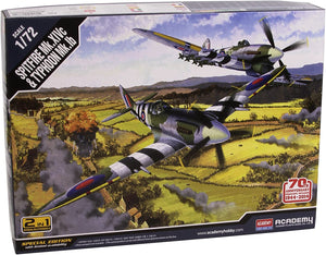 Academy - 1/72 Spitfire Mk.14C & Typhoon