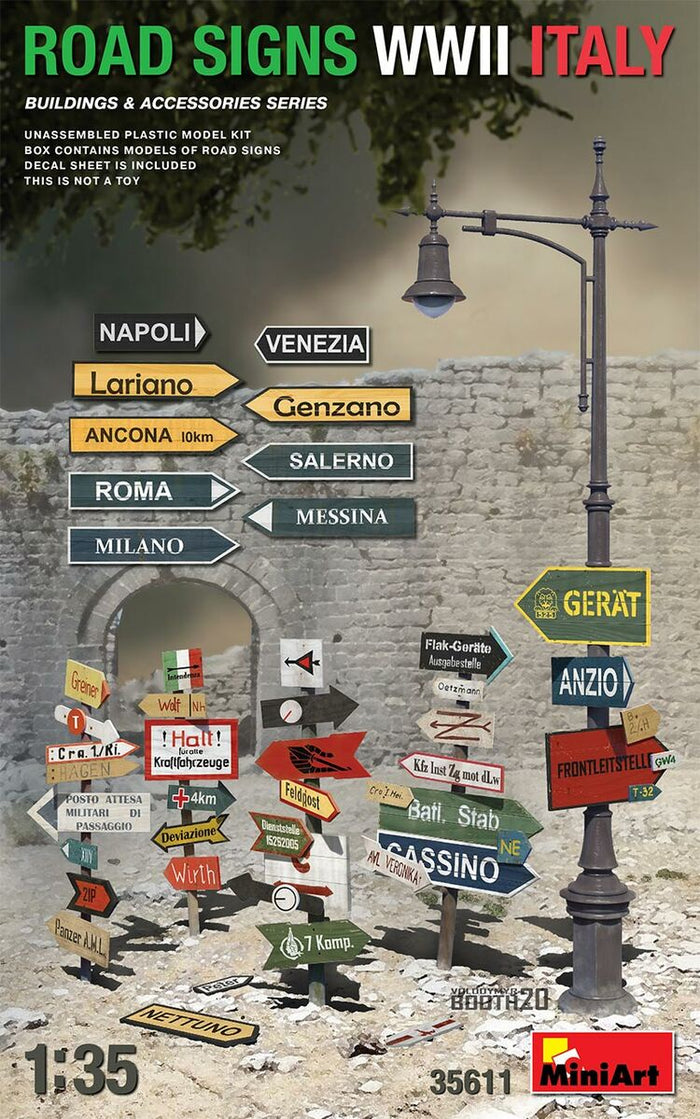 Miniart - 1/35 Road Signs WWII Italy