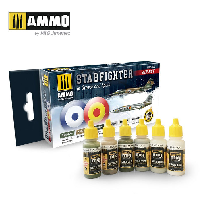 AMMO - 7232 Starfighter In Greece and Spanish (Paint Set)