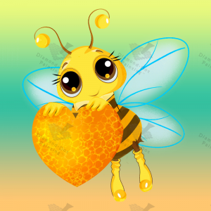 Diamond-Dot - DDP020 - Love Bee (190x190) Full