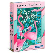 Clementoni - Fantastic Animals - Flamingos (500 pcs)