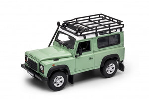 Welly - 1/24 Land Rover Defender W/ Roof Rack (L/Green)