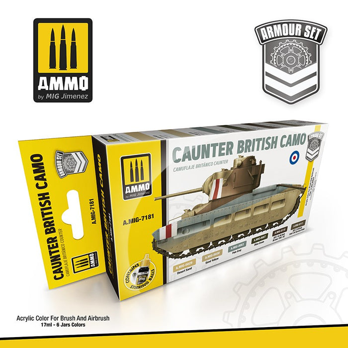 AMMO - 7181 Caunter British Camo (Paint Set)