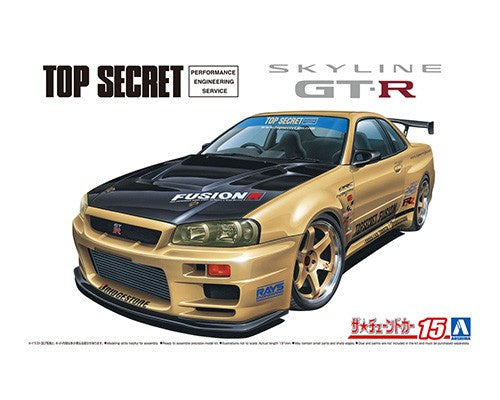 Aoshima - 1/24 Nissan Skyline GT-R Top Secret BNR34