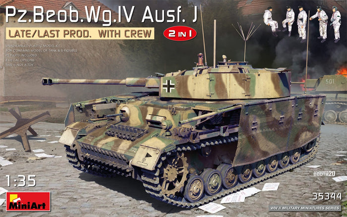 Miniart - 1/35 Pz.Beob.Wg.IV Ausf. J Late/Last Prod. 2 IN 1 w/ Crew