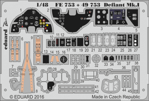 Eduard - 1/48 Defiant Mk.I (Color Photo-etched)(for Airfix) FE753