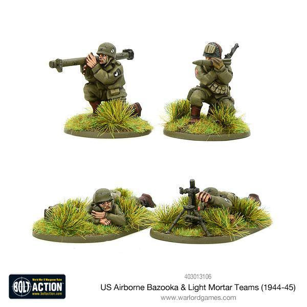 Warlord - Bolt Action  US Airborne Bazooka & Light Mortar teams (1944-45)