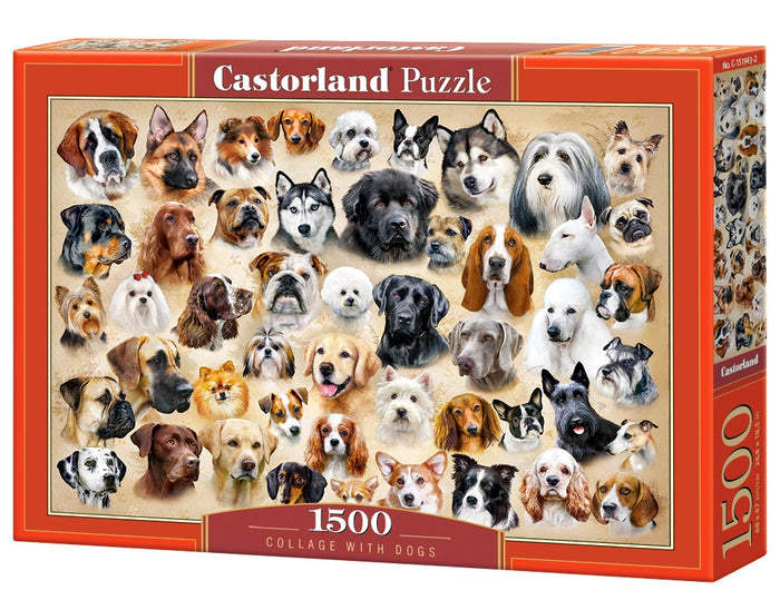 Castorland - Collage with Dogs (1500pcs)