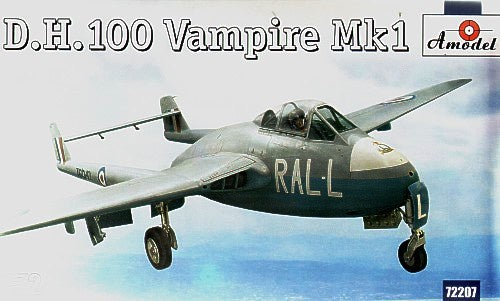 Amodel - 1/72 D.H.100 Vampire Mk1 Raf