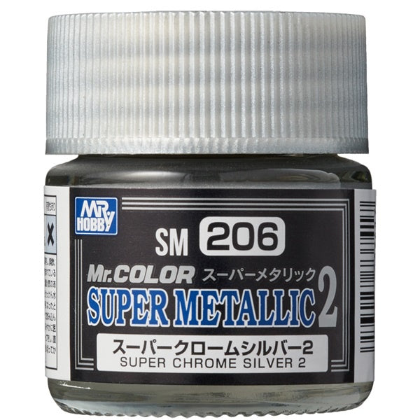 Mr.Color Super Metallic 2 - SM206 Super Chrome Silver
