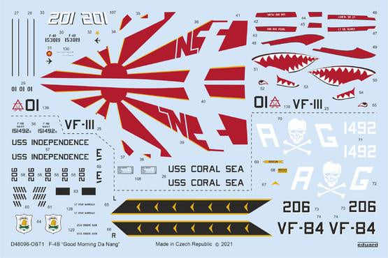 Eduard - 1/48 F-4B Good Morning Da Nang Decal Sheet (for Tamiya) D48096