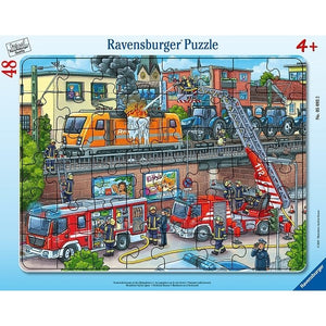 Ravensburger - Firetruck Rescue (48pcs) Frame Puzzle