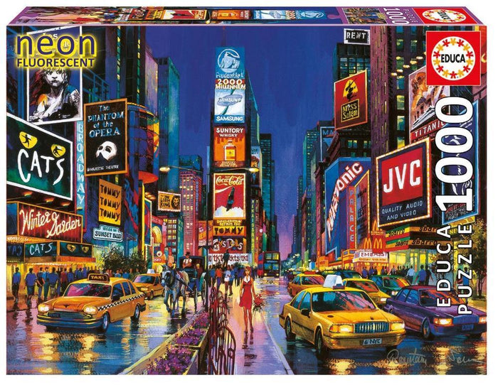 Educa - Times Square- New York (1000pc) Neon Fluorescent
