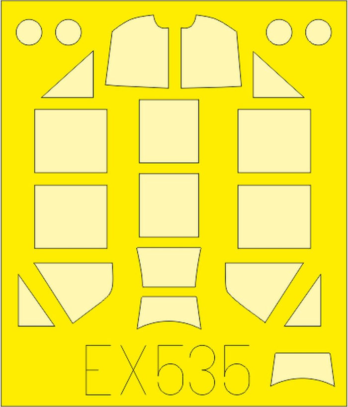 Eduard - 1/48 Bf 109F-4 Masking sheet (for Eduard) EX535