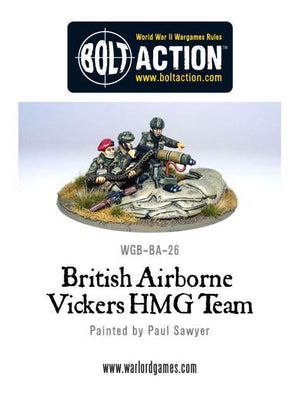 Warlord - Bolt Action  British Airborne Vickers HMG & Crew
