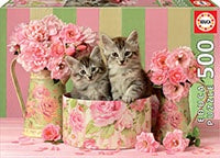 Educa - Kittens With Roses (500pc)