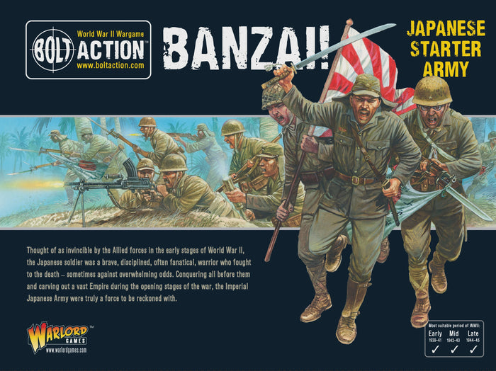 Warlord - Bolt Action  Banzai! Japanese Starter Army