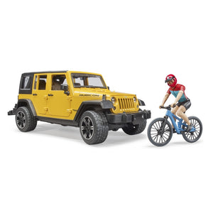 Bruder - Jeep Wrangler R.U. w/ Mountain Bike & Cyclist