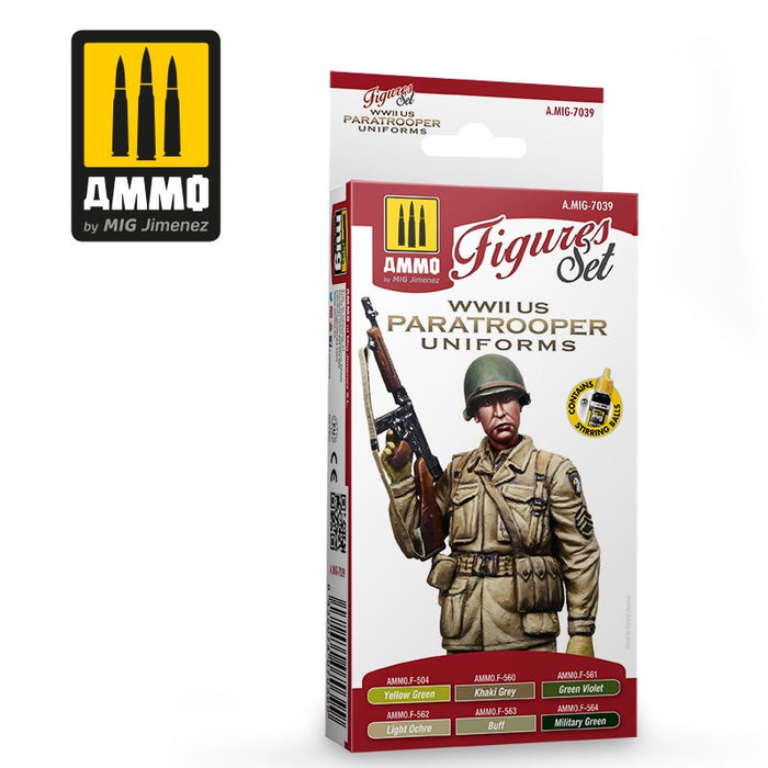 AMMO - 7039 WWII US Paratroopers (Paint Set)