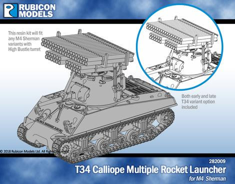 Rubicon Models - 1/56 T34 Calliope Tank Mounted MRL for M4 Sherman