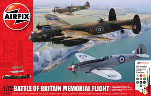 Airfix - 1/72 Battle of Britain Memorial Flight (Set Incl. Paint)