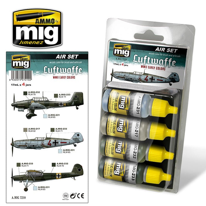 AMMO - 7210 Luftwaffe WWII Early Colors (Paint Set)