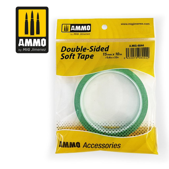 AMMO - Double Sided Soft Tape (15mm x 10M)