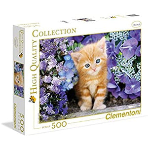 Clementoni - Gattino Rosso - Ginger in Flowers (500pcs)