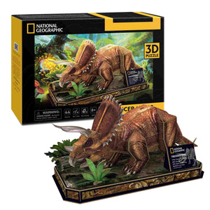 Cubic Fun - Nat Geo - Triceratops (44pcs) (3D)