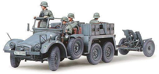 Tamiya - 1/35 Krupp Towing Truck w/37mm