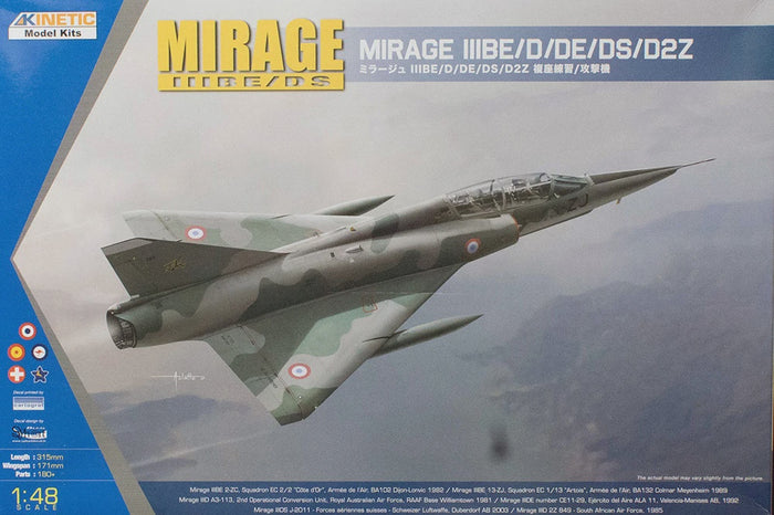 Kinetic - 1/48 Mirage IIID/DS (SAAF Decals)