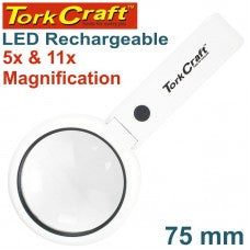 Tork Craft - Hand Held Folding Magnifyer LED Rechargeable