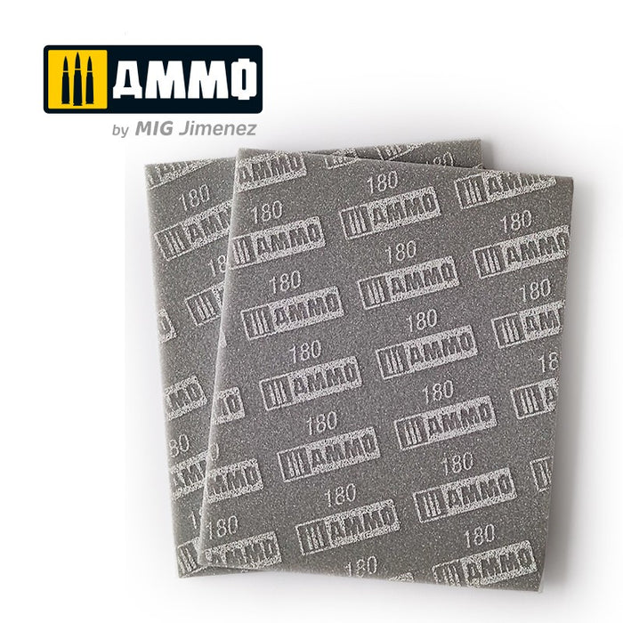 AMMO - 8557 Sanding Sponge Sheet (220) - 2 pcs.