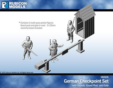 Rubicon Models - 1/56 German Checkpoint Set  w/ Guards