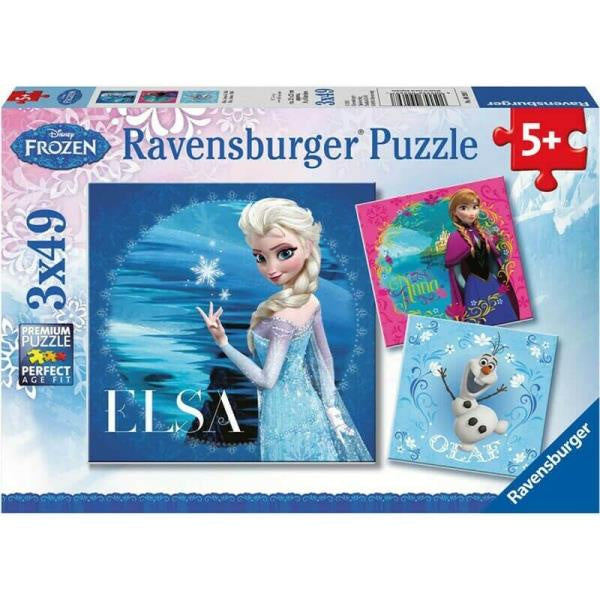 Ravensburger - Disney Frozen: Elsa, Anna & Olaf (3x49pcs)