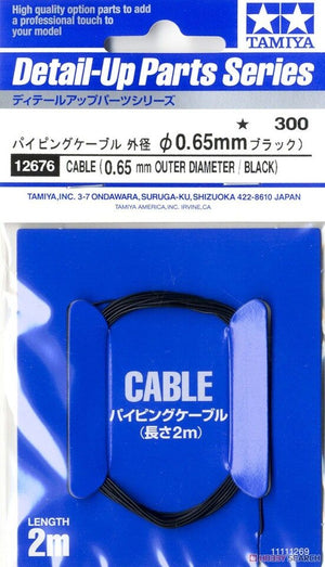 Tamiya - Cable 0.65mm OD (Black)