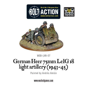 Warlord - Bolt Action  German Heer 75mm LEiG 18 Artillery