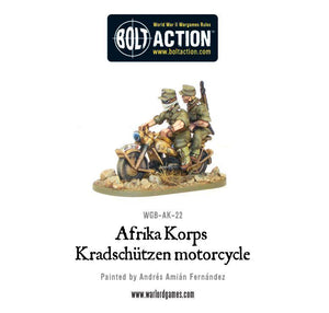 Warlord - Bolt Action  Afrika Korps Kradschutzen motorcycle