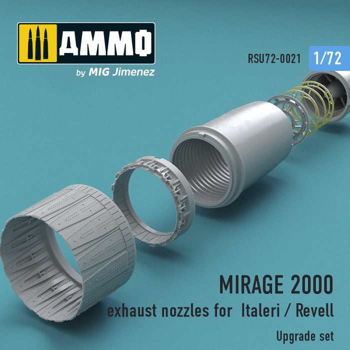 Reskit - 1/72 MIRAGE 2000 Exhaust Nozzles for Italeri / Revell (RSU72-0021)