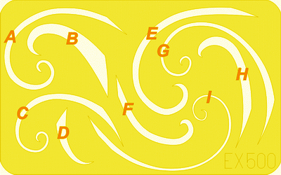 Eduard - 1/48 Spinner spirals  Masking sheet EX500