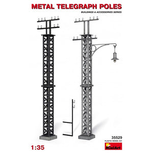 Miniart - 1/35 Metal Telegraph Poles