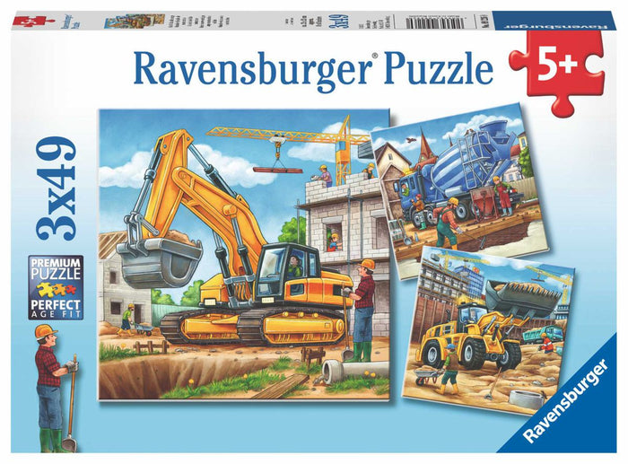 Ravensburger - Large Construction Vehicles (3x49pcs)