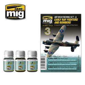 AMMO - 7416 Early RAF Fighters And Bombers (Air Weathering Set)