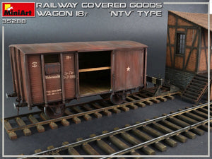 Miniart - 1/35 Railway Covered Goods Wagon 18t NTV-Type