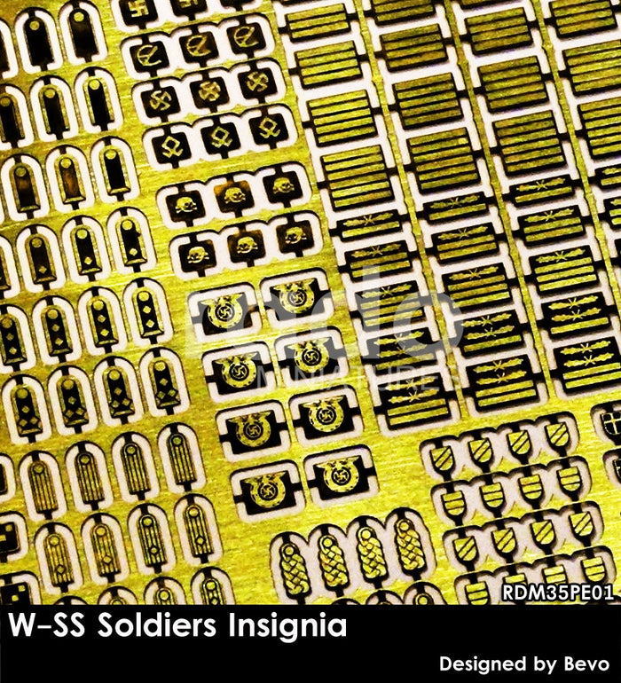 Rado - 1/35 W-SS Soldiers Insignia Set (Photo-Etched Parts)