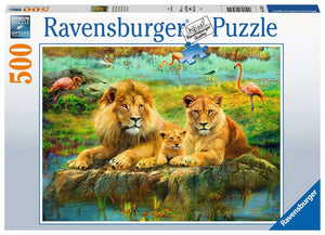 Ravensburger - Lions in the Savannah (500pcs)(Family Of Lions)