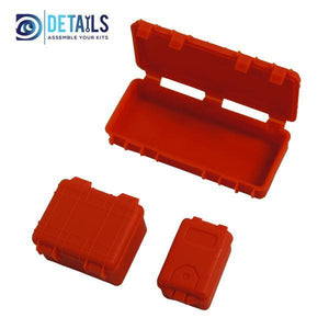 Details - 3 Pc Tool Case Set Red