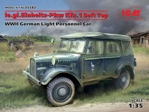 ICM - 1/35 Le.Gl.Einheitz-Pkw Kfz.1 Soft Top - WWII German Light Personnel Car