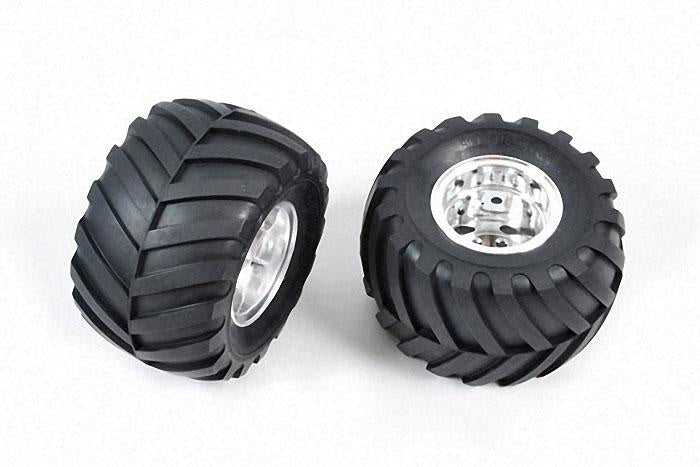 Tamiya - 9805619 - Rear Tyre & Wheel for 58242 (Wild Willy 2)