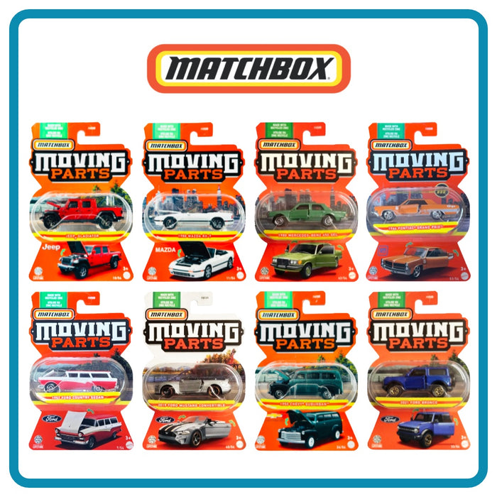 Matchbox Moving Parts Assorted FWD28 Sold Individually Jix Hobbies